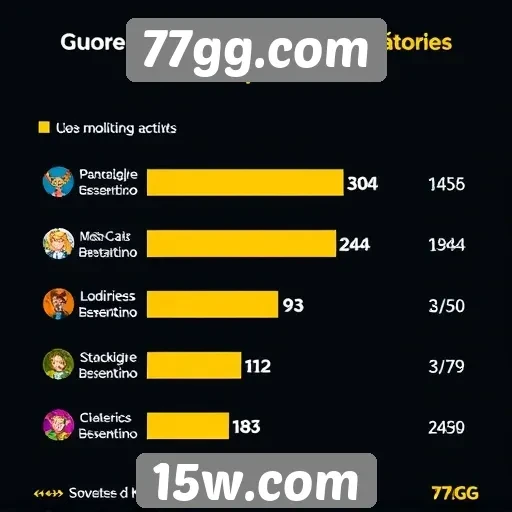 Estatísticas de usuários ativos no site 77gg.com