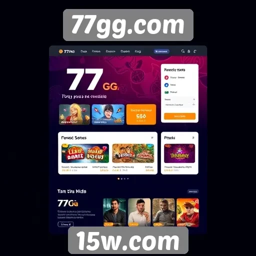 Análise da interface do usuário do site 77gg.com